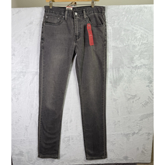Levi's 511 Jeans 32 x 36 Grey NWT Slim Fit 2 Way. Stretch CLassic Dark Wash - Picture 2 of 16